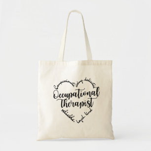 Bolso De Tela Ot Heart Palabras de terapia ocupacional