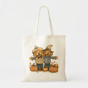 Bolso De Tela Otoño Cosecha Goldendoodle Dogs