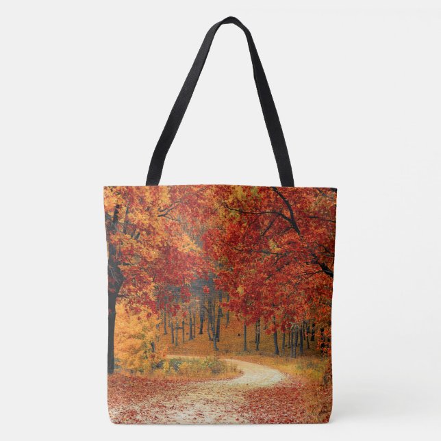 Bolso De Tela otoño en el bosque (Anverso)