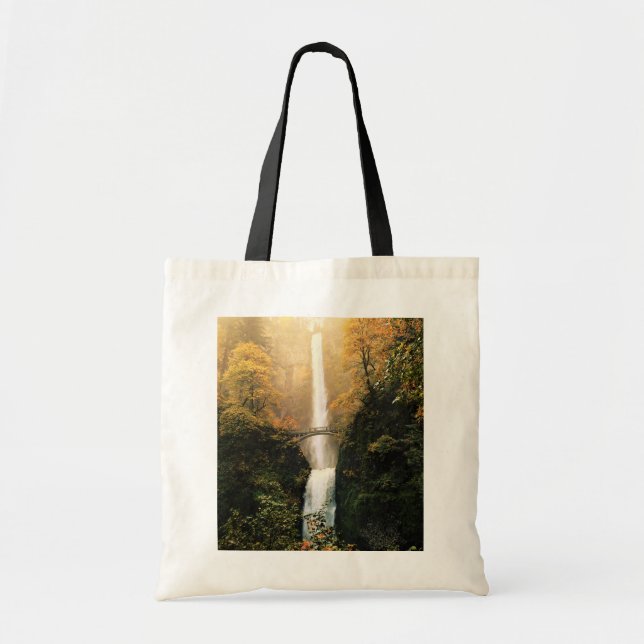 Bolso De Tela Otoño en las cataratas de Multnomah, OR (Frente)