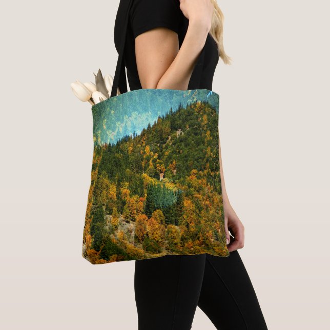 Bolso De Tela Otoño en las montañas...... (Detalle)