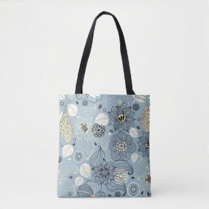Bolso De Tela Otoño floral: Elegante diseño estacional