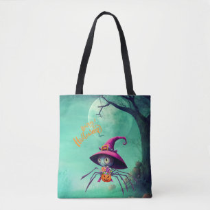 Bolso De Tela Otoño/otoño/araña/bruja/halloween