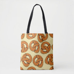 Bolso De Tela Otoño patrón sin fisuras con pretzels,octoberfest