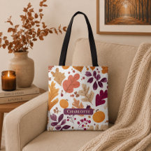 Otoño Personalizado – Hojas y Bellotas Nombre