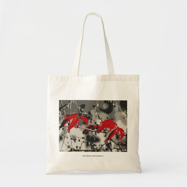 Bolso De Tela Otoño Rojo (Frente)