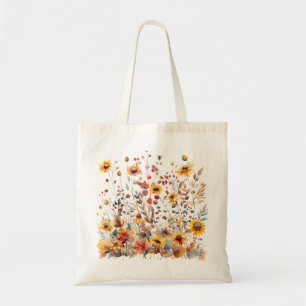 Bolso De Tela Otoño Wildflower Tote Bag Caer Lover