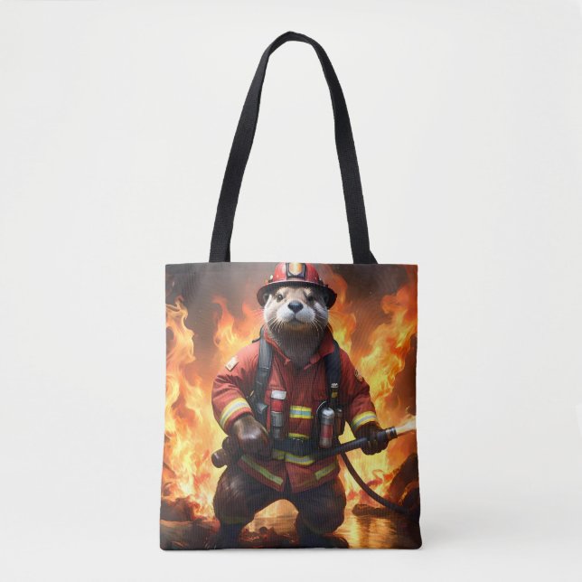 Bolso De Tela Otro bombero, (Anverso)