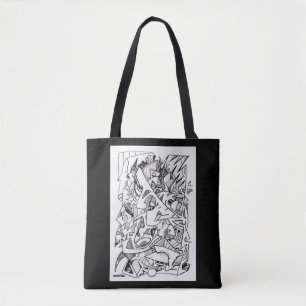 Bolso De Tela Otros planos de aquí, dibujo de tinta