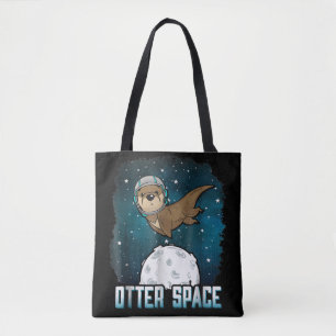 Bolso De Tela Otter Lovers  Otter Space Funny Espacio Ultraterre