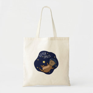 Bolso De Tela Otter Space Funny Astronauta Otter Pun
