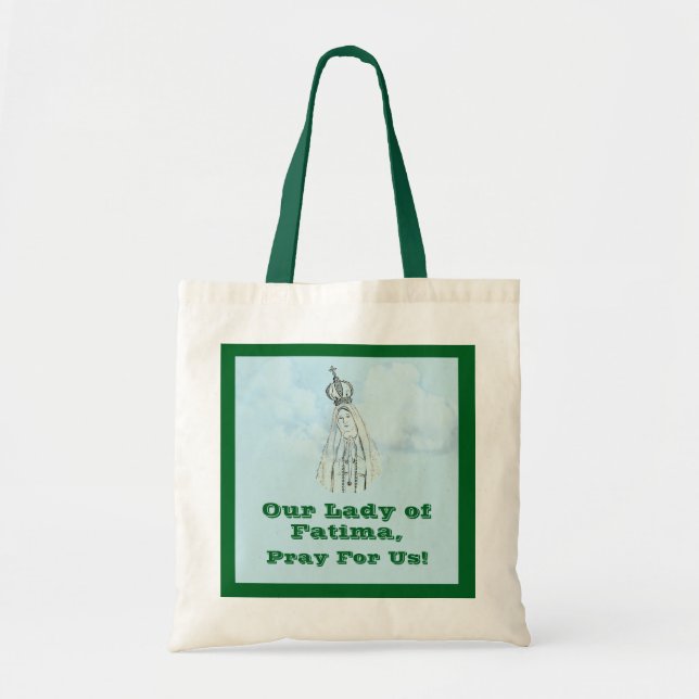 Bolso De Tela Our Lady of Fatima Personalized Tote Bag (Frente)