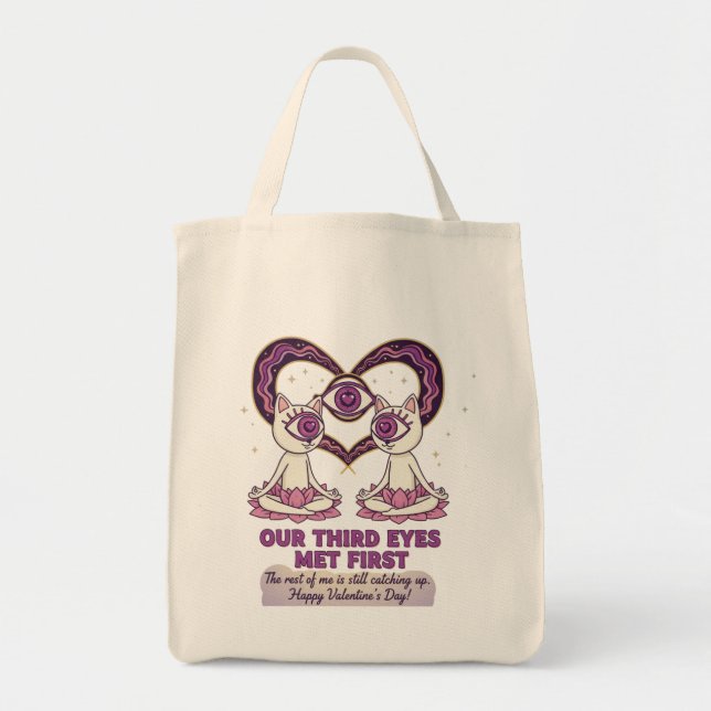 Bolso De Tela Our Third Eye Met First Valentine's day (Frente)