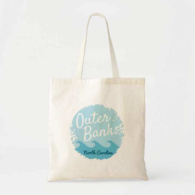 Bolso De Tela Outer Banks North Carolina (Frente)