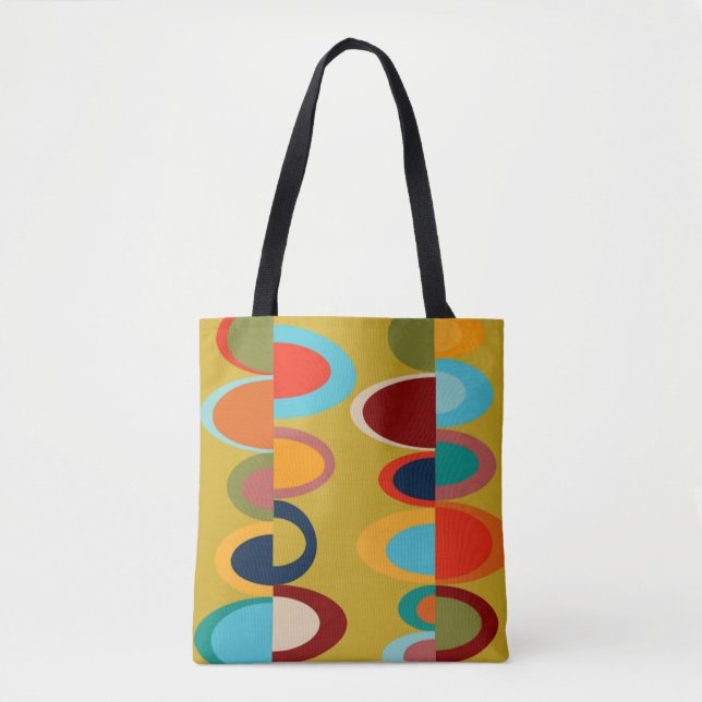 Bolso De Tela Ovalaciones retro (Anverso)