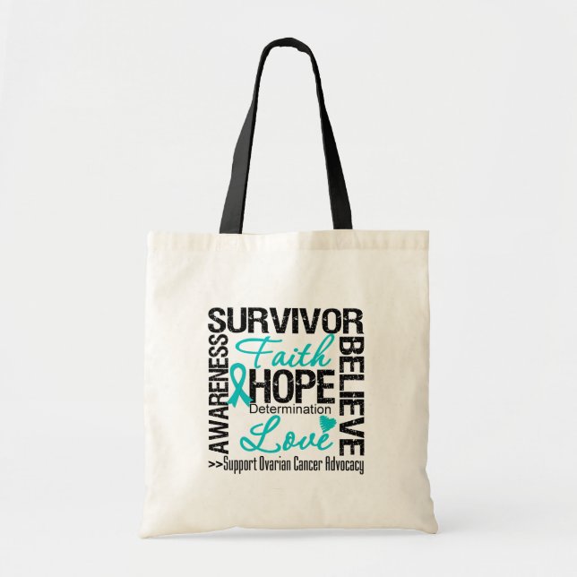 Bolso De Tela Ovarian Cancer Survivors Motto (Frente)