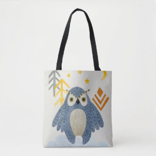 Bolso De Tela Oveja azul en el bosque