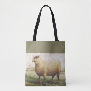 Bolso De Tela Oveja Primitiva