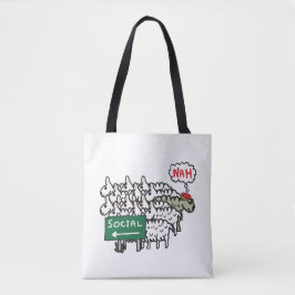 Bolso De Tela Ovejas antisociales
