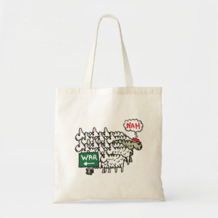 Bolso De Tela Ovejas contra la guerra
