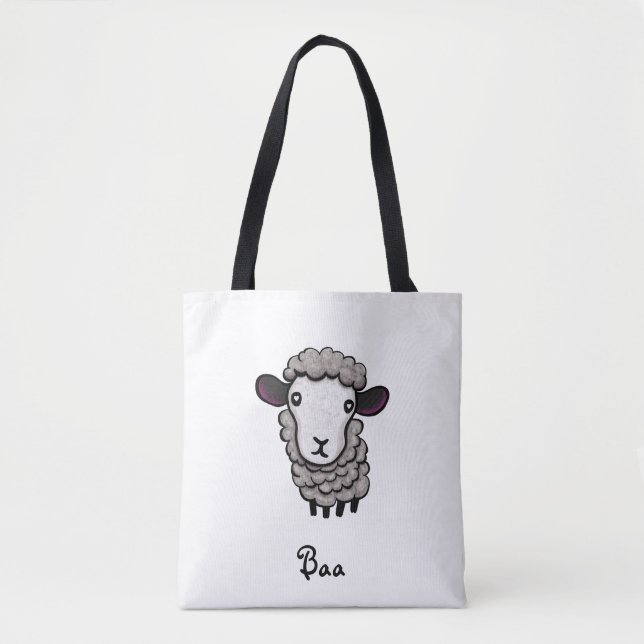 Bolso De Tela ovejas lindas (Anverso)
