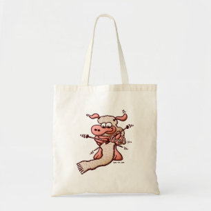 Bolso De Tela Ovejas que hacen punto