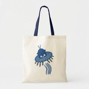 Bolso De Tela OVNI azul kawaii