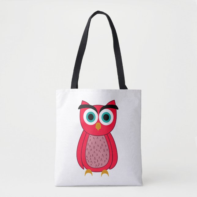 Bolso De Tela Owl   (Anverso)