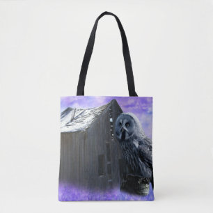 Bolso De Tela Owl Barn Shed