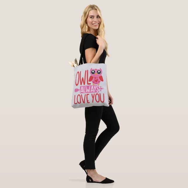 Bolso De Tela Owl Siempre Te Ama Tote Bag (Puesto)