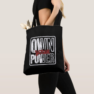 Bolso De Tela Own Your Power – Bold Motivational Quote Design