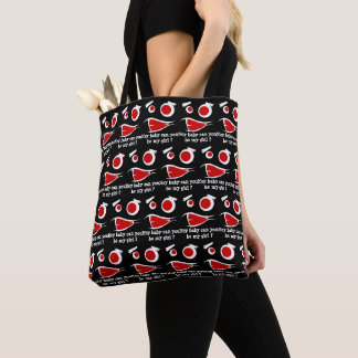 Bolso De Tela Oye bebé, ¿puedes ser mi diseño de chica monstruo
