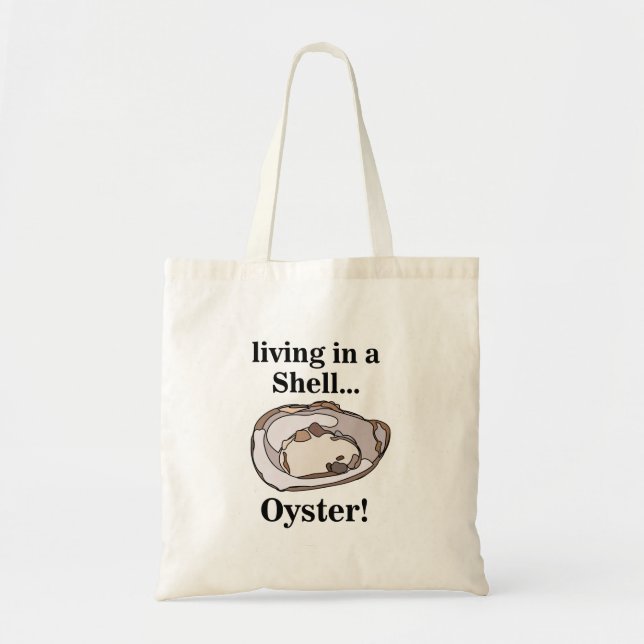 Bolso De Tela Oyster Shell Funny (Frente)