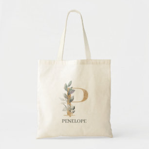 Bolso De Tela P Monograma Floral Personalizado