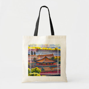 Bolso De Tela Pabellón Azul, Ciudad Prohibida