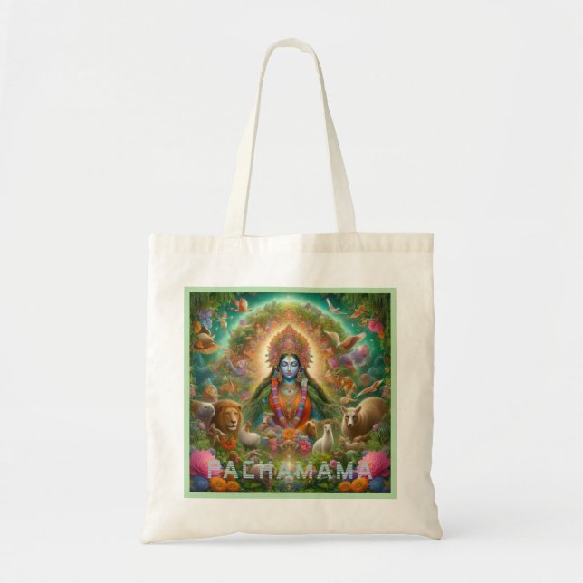 Bolso De Tela Pachamama, diosa de la Madre Tierra Tote Bag (Frente)