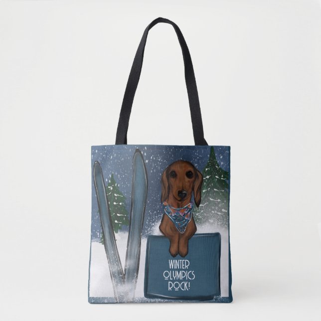 BOLSO DE TELA PACHÓN DACHSHUND  (Anverso)