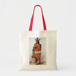 Bolso De Tela Pachtuwa-Chta, retrato de guerrero arikara de Bodm