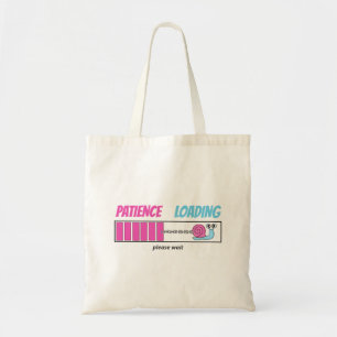 Bolso De Tela Paciencia Cargando Orgullo de Caracol Adorable Cum