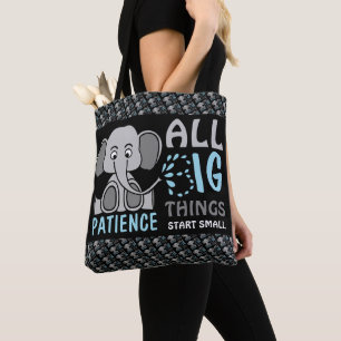 Bolso De Tela Paciencia elefante