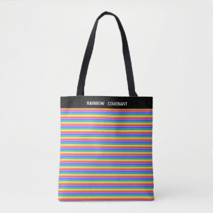 Bolso De Tela Pacto Arcoíris Multicolor Rayado