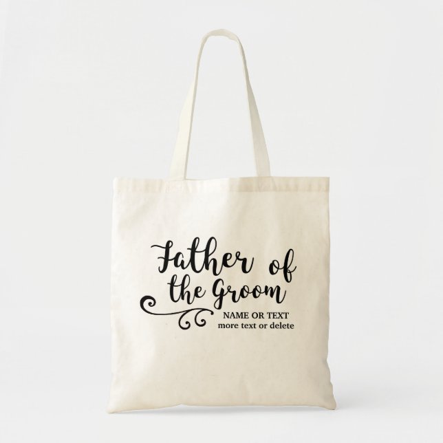 Bolso De Tela Padre de la escritura moderna de la diversión de (Frente)