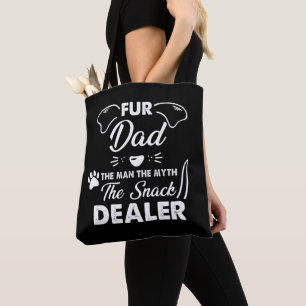 Bolso De Tela Padre Día del Perro Mejor Perro Papá Nunca