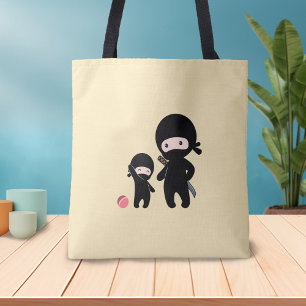 Bolso De Tela Padre y niño Ninja