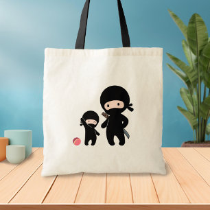 Bolso De Tela Padre y niño Ninja