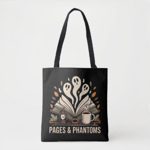 Bolso De Tela Páginas fantasmas y lectura de fantasmas