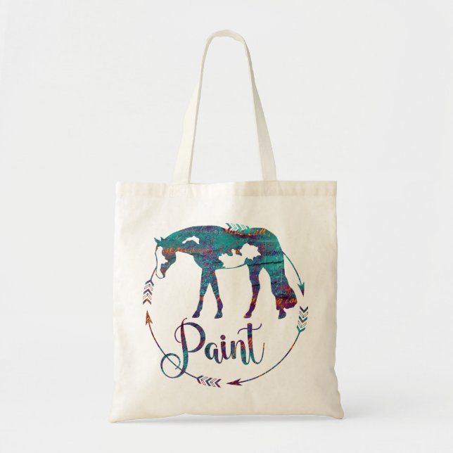 Bolso De Tela Paint Horse (Frente)
