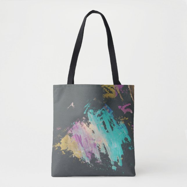Bolso De Tela Paint Resumen (Anverso)