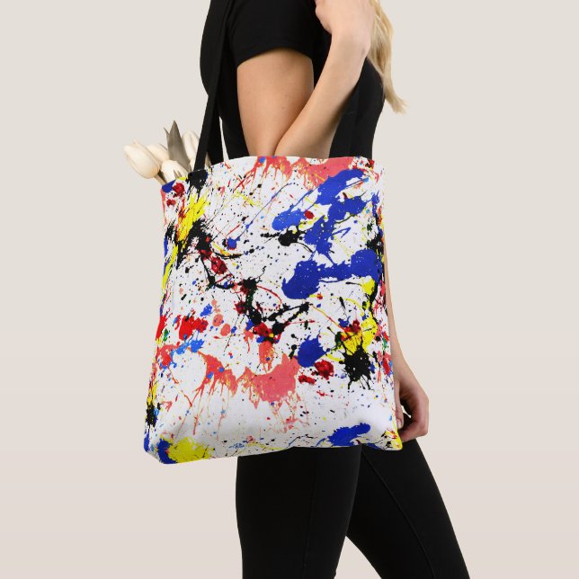 Bolso De Tela Paint Splatter (Detalle)