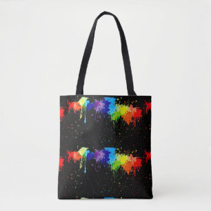 Bolso De Tela Paint Splatter